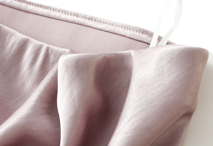 satin midi skirt with 3D floral appliqués – AMÉLIE