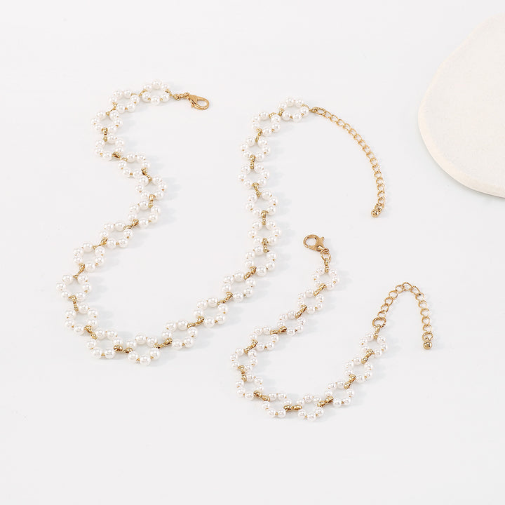 pearl choker and bracelet set – GRACE
