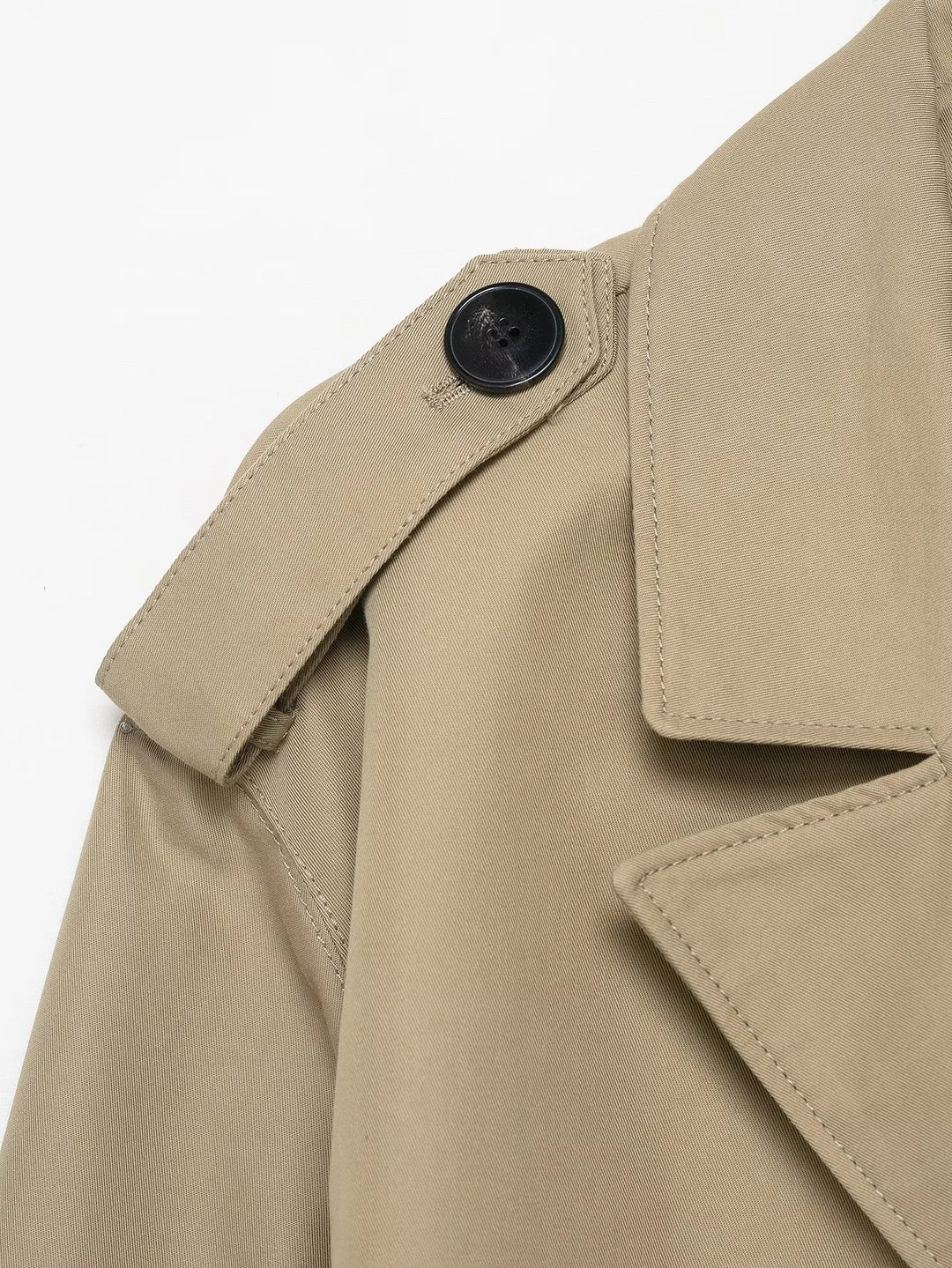belted double-breasted trench coat – AURORA