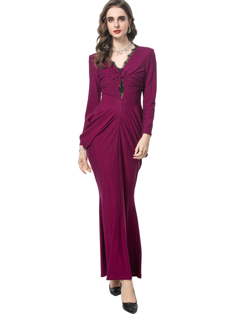 maßgeschneiderter Schlaganzug mit Satin-Puffärmeln – VALENCIA 