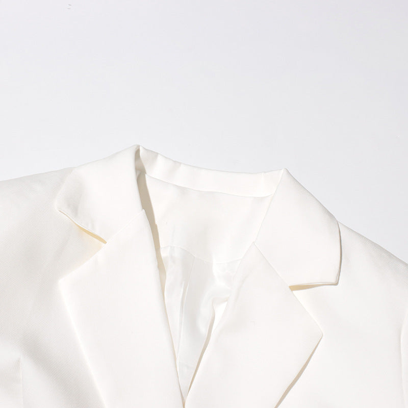 بليزر مزدوج الصدر بحافة مقصوصة بالليزر - أردينيم