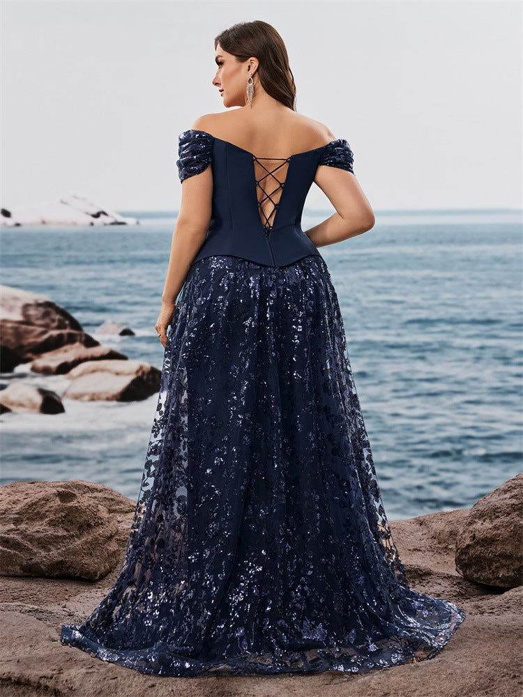 Haut à manches évasées plissées et ensemble jupe longue avec ceinture à la taille – Rosiny 