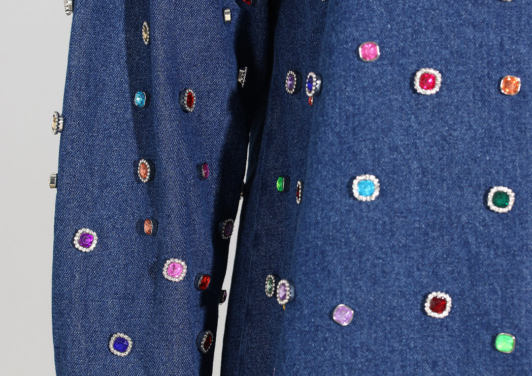 Haut à manches évasées plissées et ensemble jupe longue avec ceinture à la taille – Rosiny 