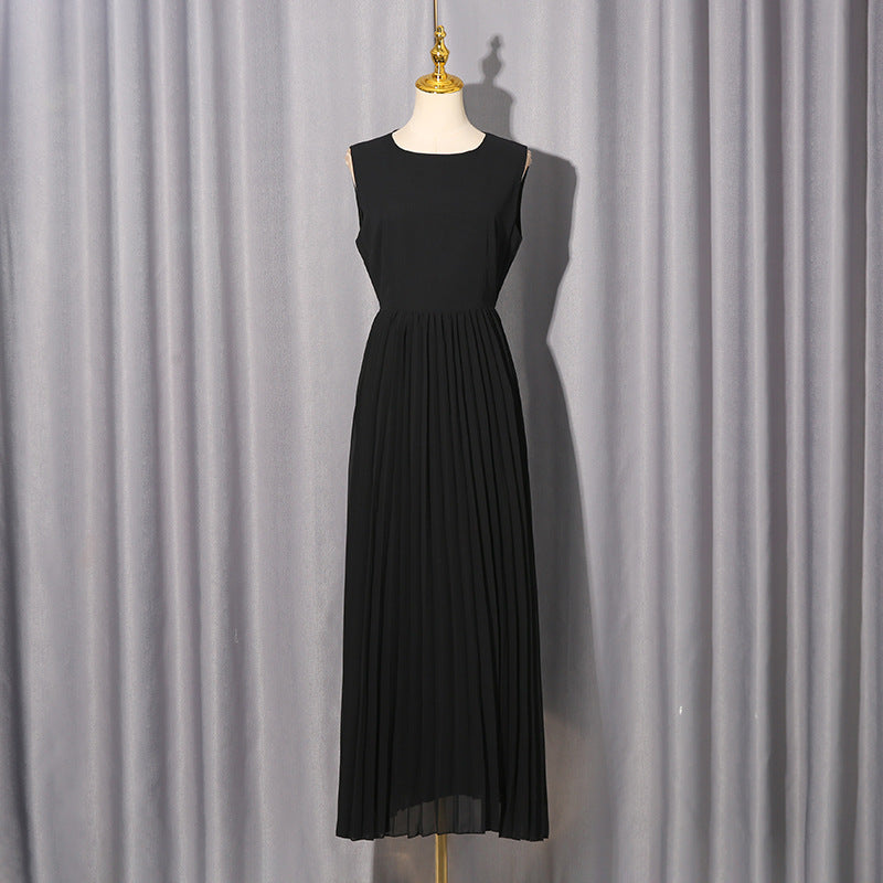 Plissiertes Oberteil mit ausgestellten Ärmeln und Maxirock-Set mit Taillengürtel – Rosiny 