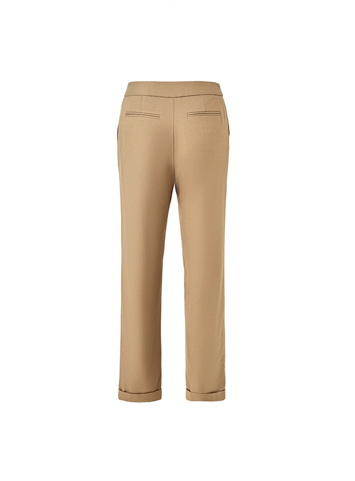 tailored double-breasted blazer suit with straight-leg trousers – SAHARA