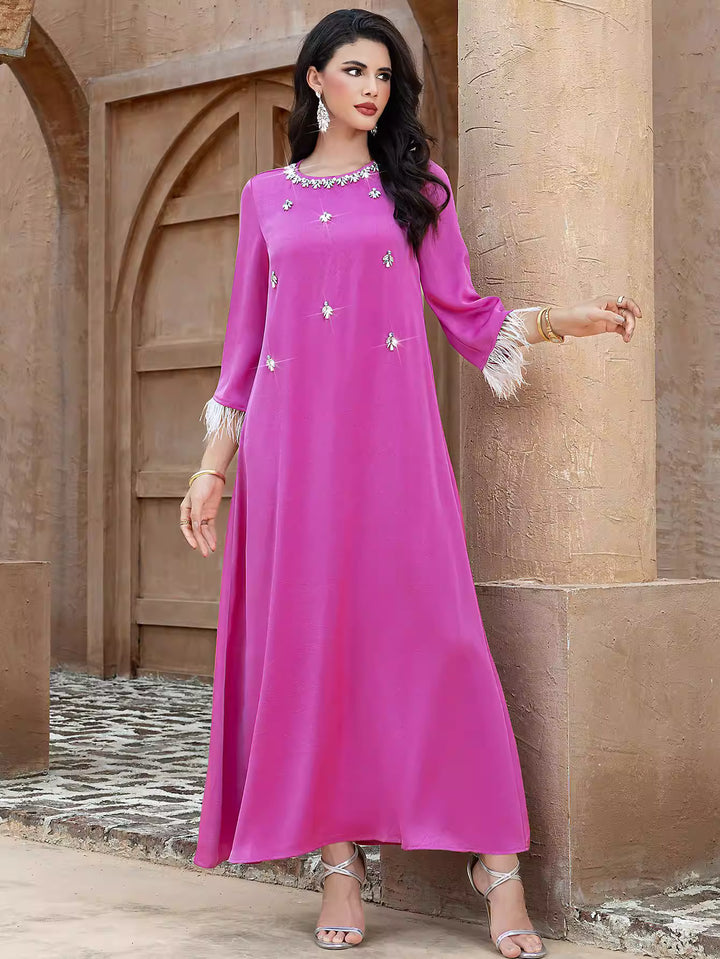 asymmetric draped evening dress with sculpted elegance – NYXIA