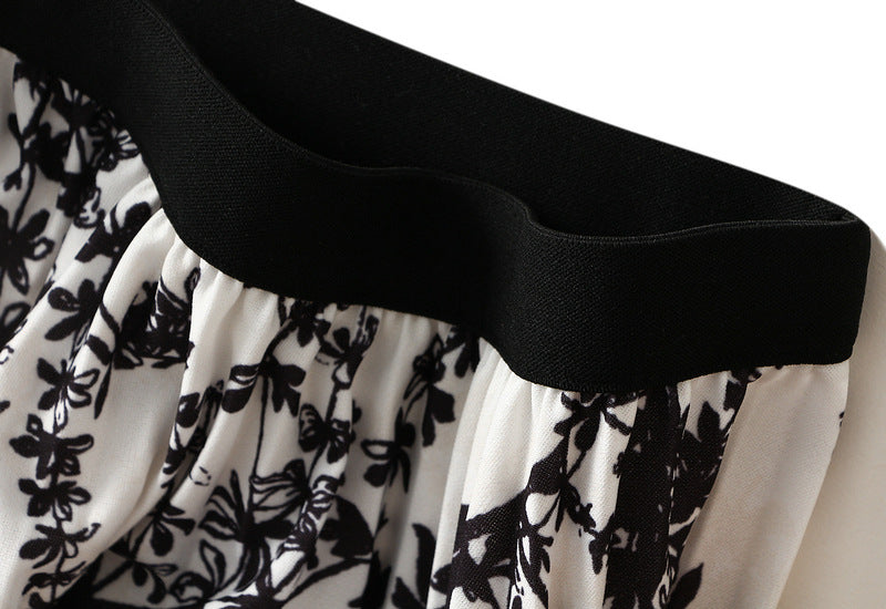 embroidered tulle midi skirt with floral appliqué – NOIRB