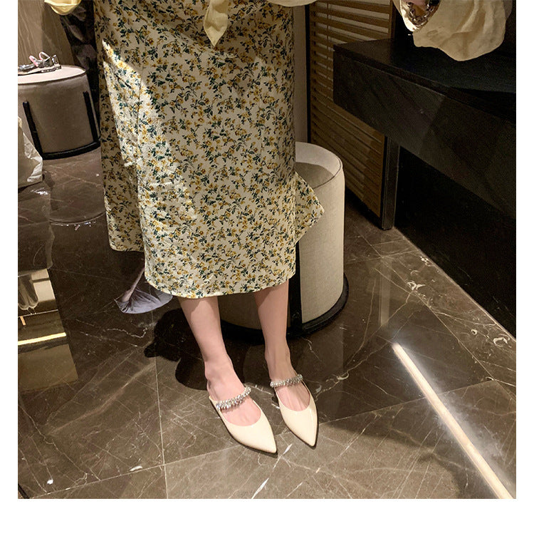 褶皱喇叭袖上衣和高腰裙套装，配腰带 – Rosiny 