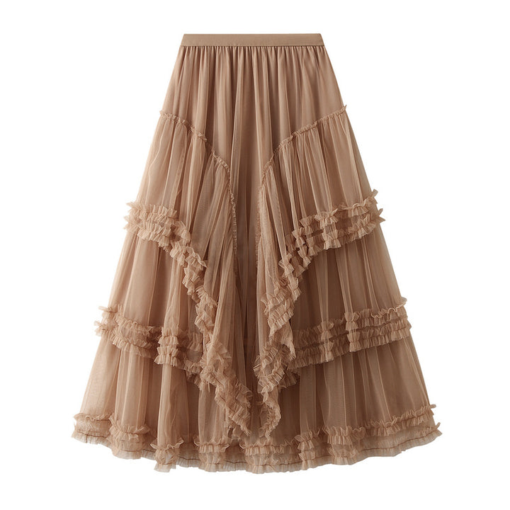 cascading ruffle tulle skirt with tiered drape – SIENNA