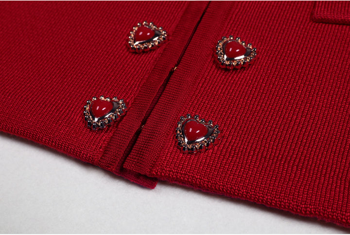 long sleeve cropped jacket with pleated mini skirt - AURELIATO