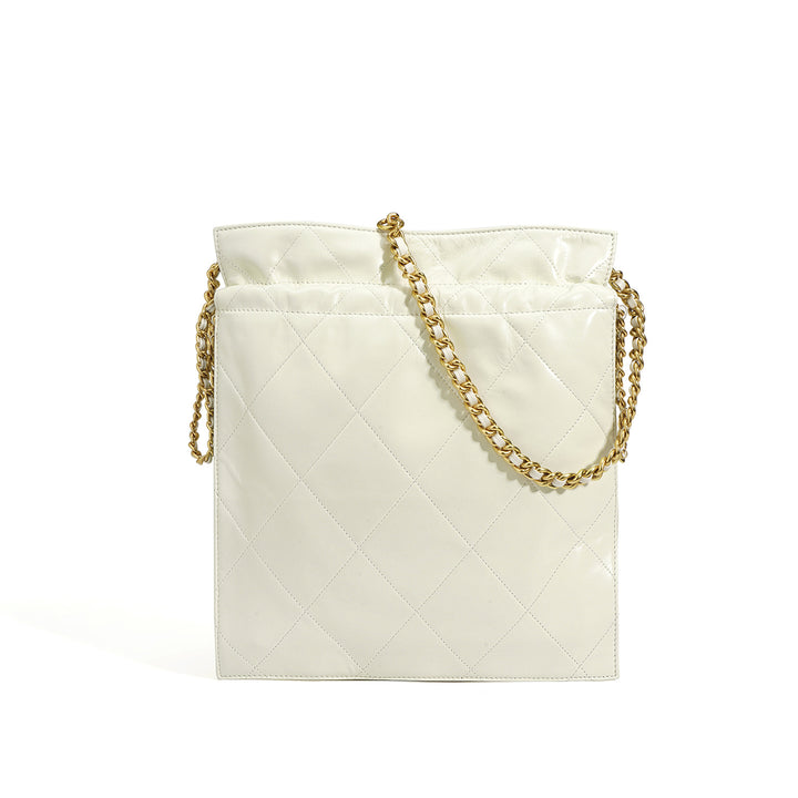 geweven rieten draagtas met dubbele leren handvatten – LÉONIE 