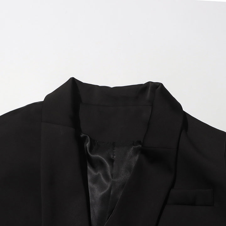 Haut à manches évasées plissées et ensemble jupe longue avec ceinture à la taille – Rosiny 