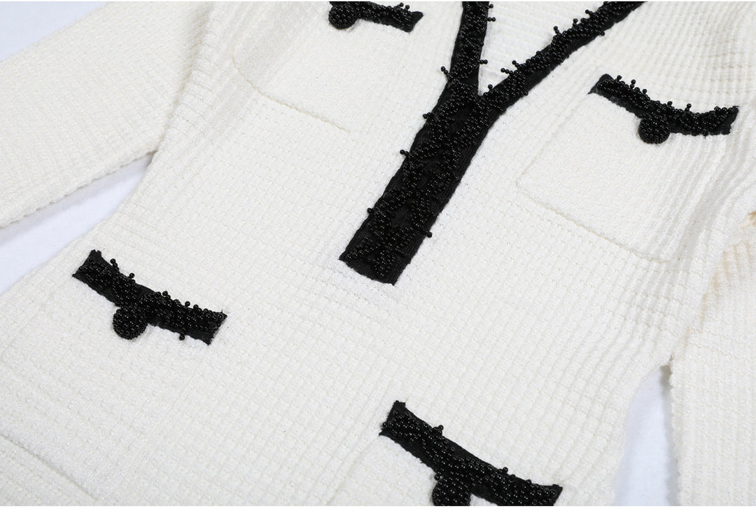 Haut à manches évasées plissées et ensemble jupe longue avec ceinture à la taille – Rosiny 