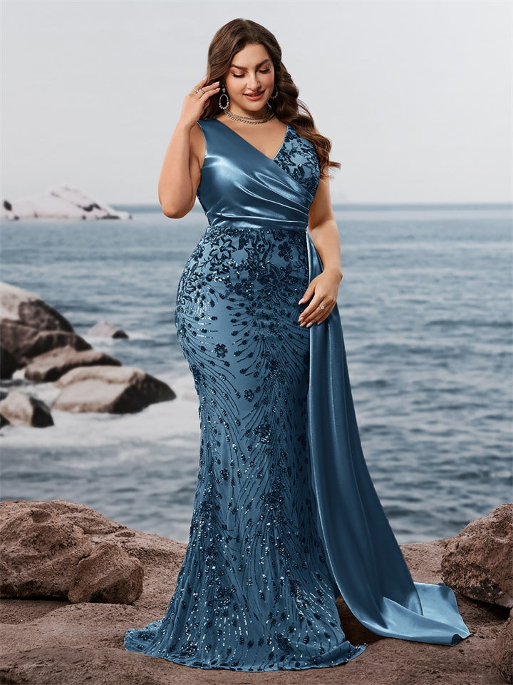 Haut à manches évasées plissées et ensemble jupe longue avec ceinture à la taille – Rosiny 