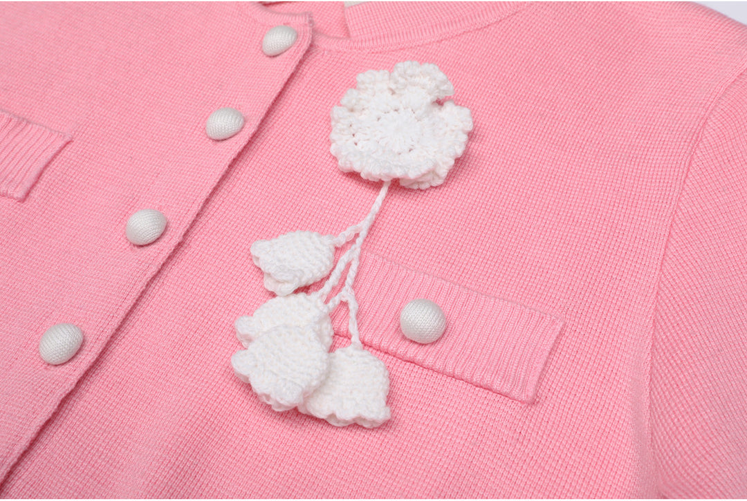 Geplooide top met uitlopende mouwen en maxi-rok set met tailleband – Rosiny 