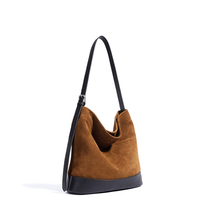 gewebte Rattan-Tragetasche mit doppelten Ledergriffen – LÉONIE 