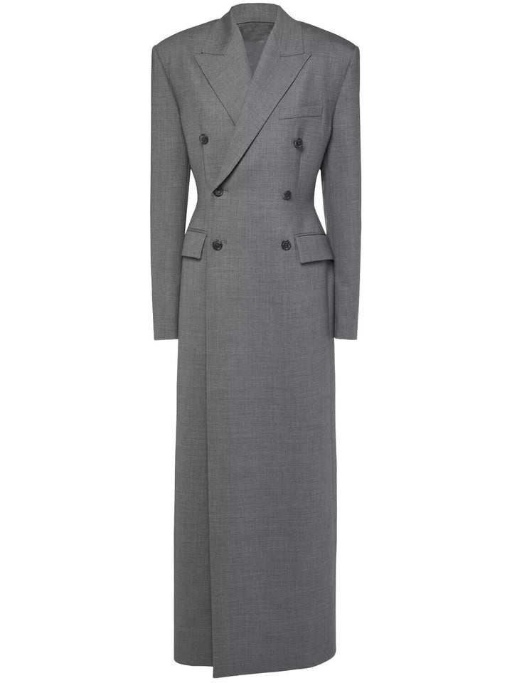  فستان بليزر طويل واسع الصدر مزدوج الصدر – جريسون