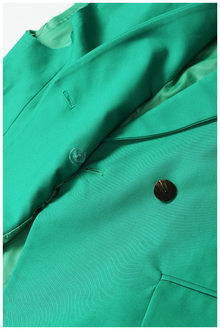 asymmetric sleeveless tailored blazer – EMERALD