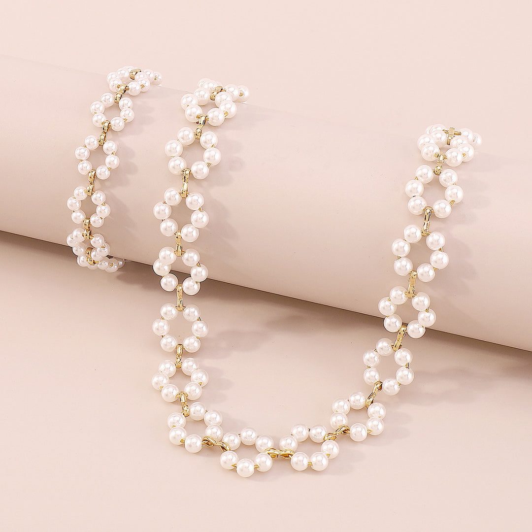 pearl choker and bracelet set – GRACE