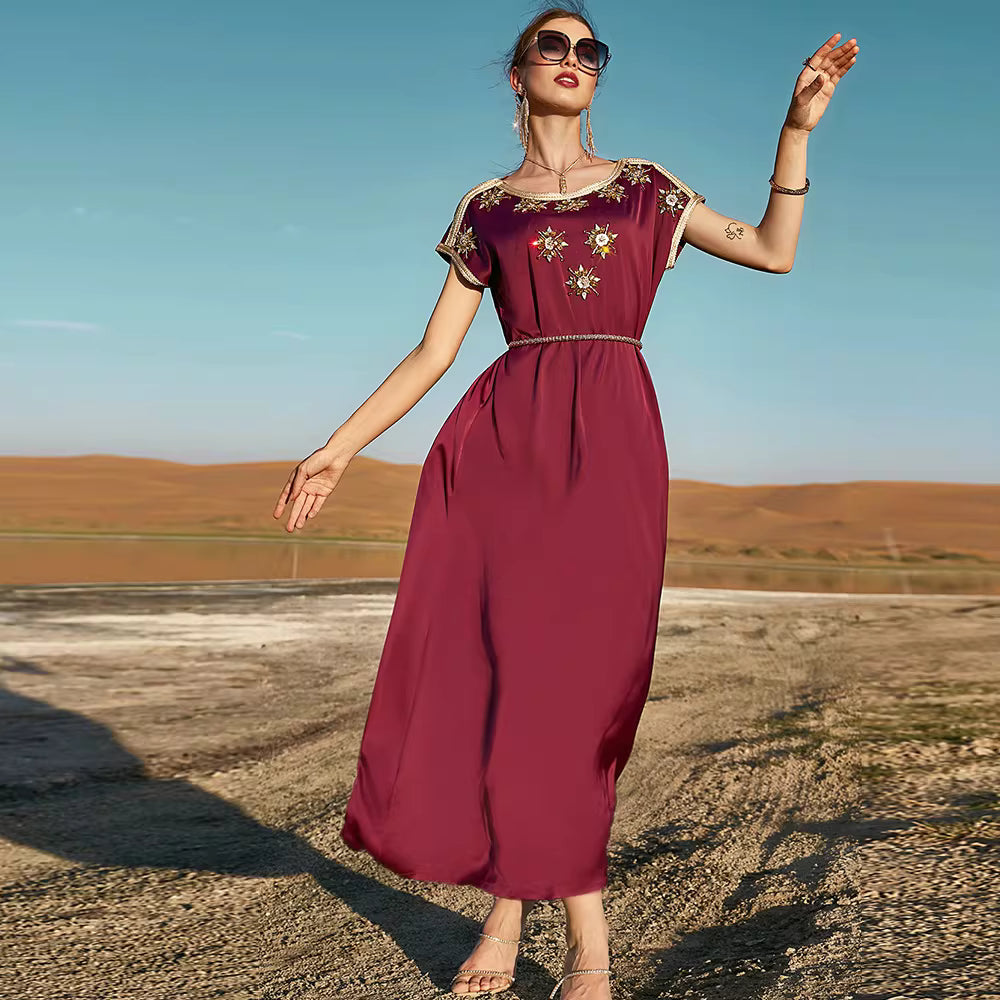 Long-Sleeve Elegant Maxi Dress – SELENE