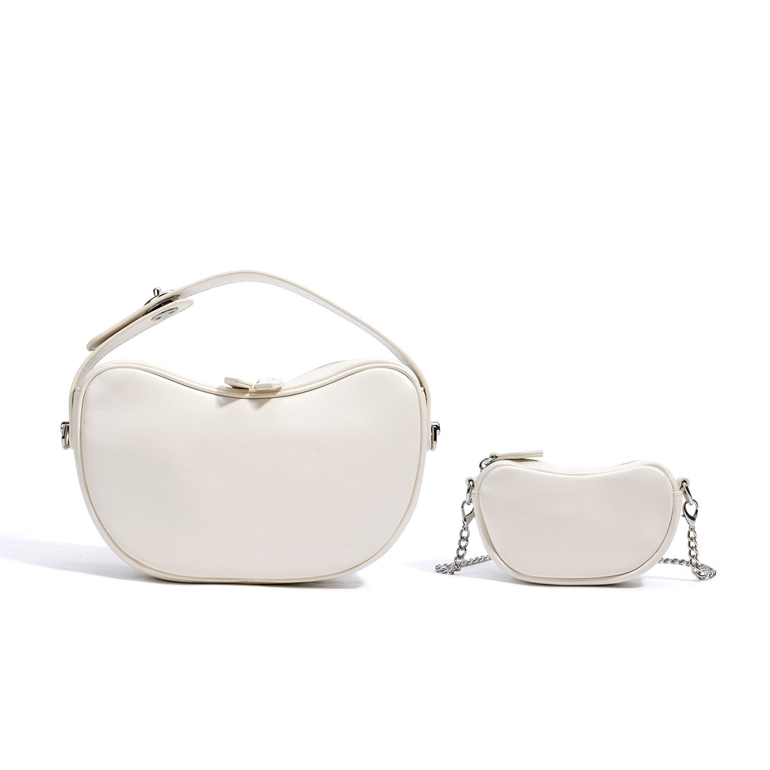 gewebte Rattan-Tragetasche mit doppelten Ledergriffen – LÉONIE 