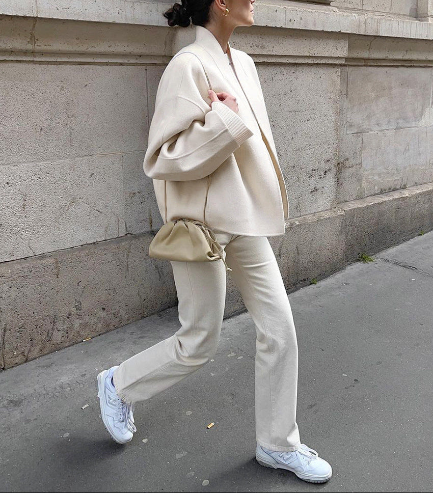 oversized structured coat with clean minimalist lines – ÉLOISE