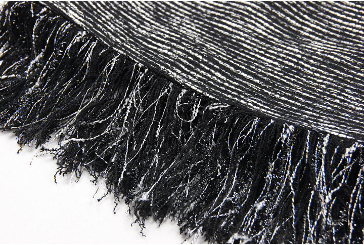 Geplooide top met uitlopende mouwen en maxi-rok set met tailleband – Rosiny 