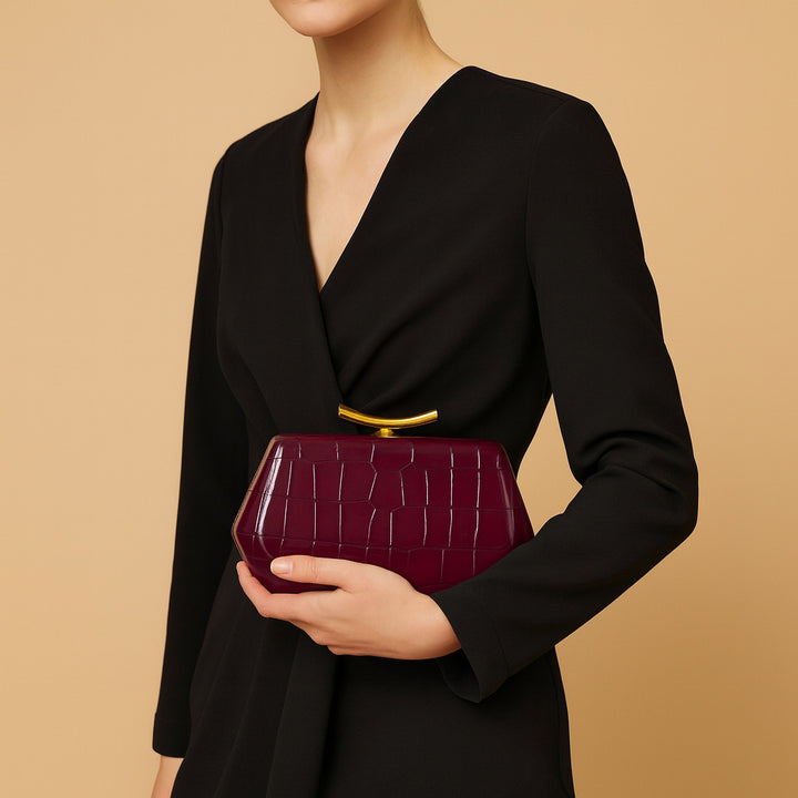 gewebte Rattan-Tragetasche mit doppelten Ledergriffen – LÉONIE 