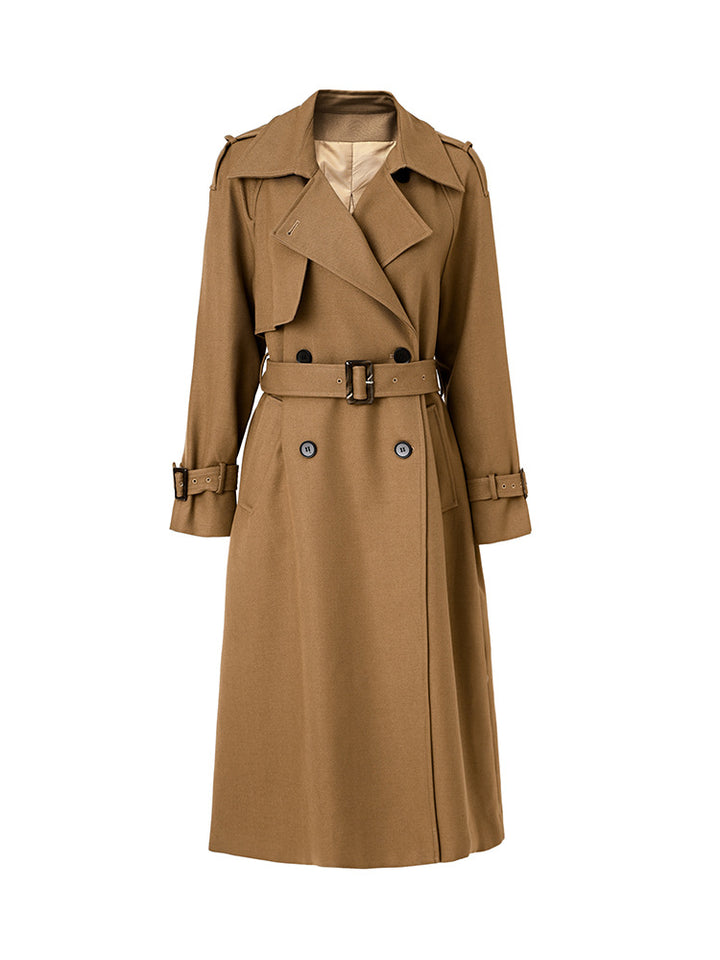 luxury double-breasted trench coat – AURELIA