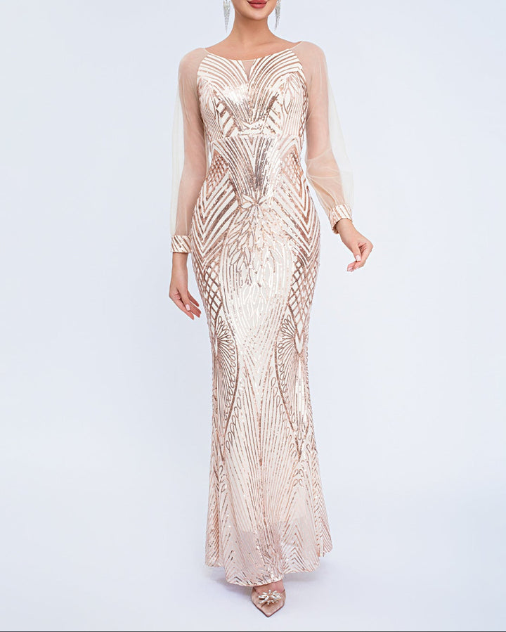 Haut à manches évasées plissées et ensemble jupe longue avec ceinture à la taille – Rosiny 