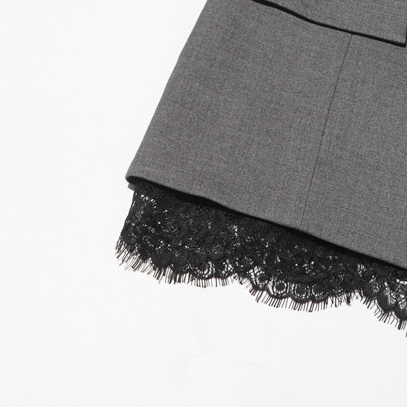 Geplooide top met uitlopende mouwen en maxi-rok set met tailleband – Rosiny 