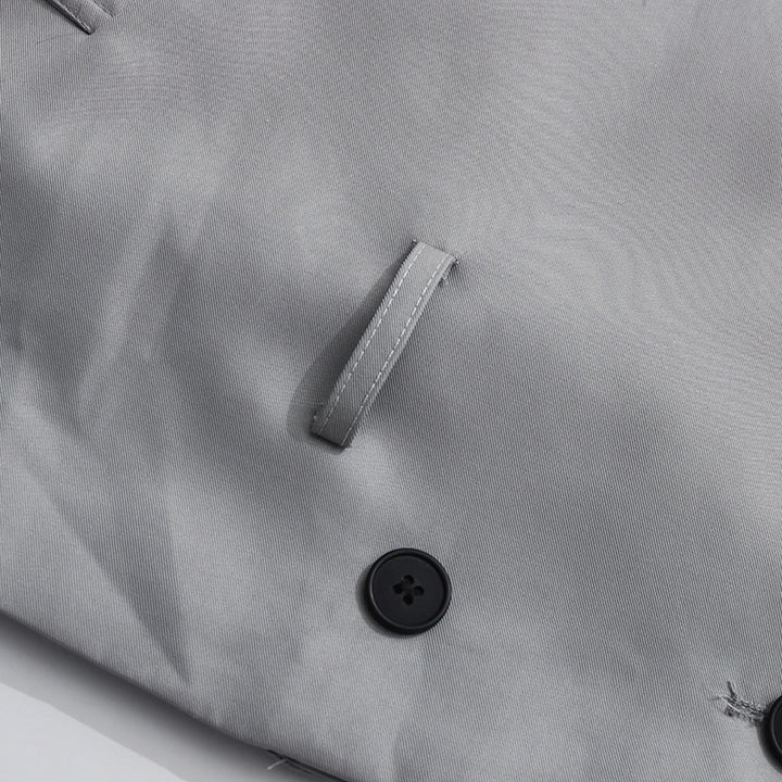 جاكيت ترنش مزدوج الصدر بحزام وياقة عالية - أستريلي