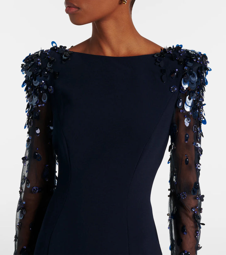 maßgeschneiderter Schlaganzug mit Satin-Puffärmeln – VALENCIA 