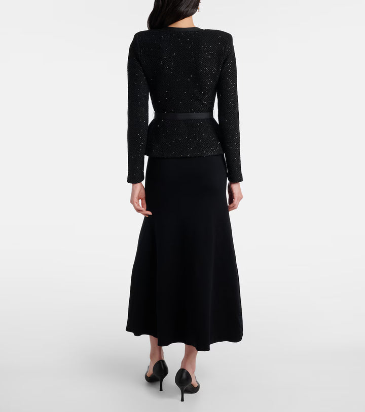 Refined Couture Dress with Sculpted Silhouette – AURELIA