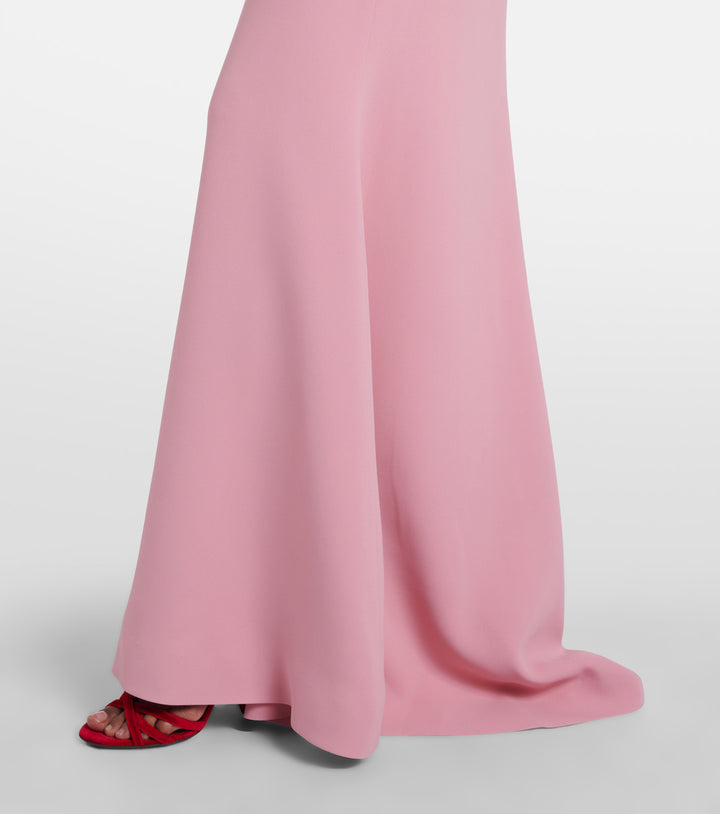 Blush Cape Bow Gown - Roselle