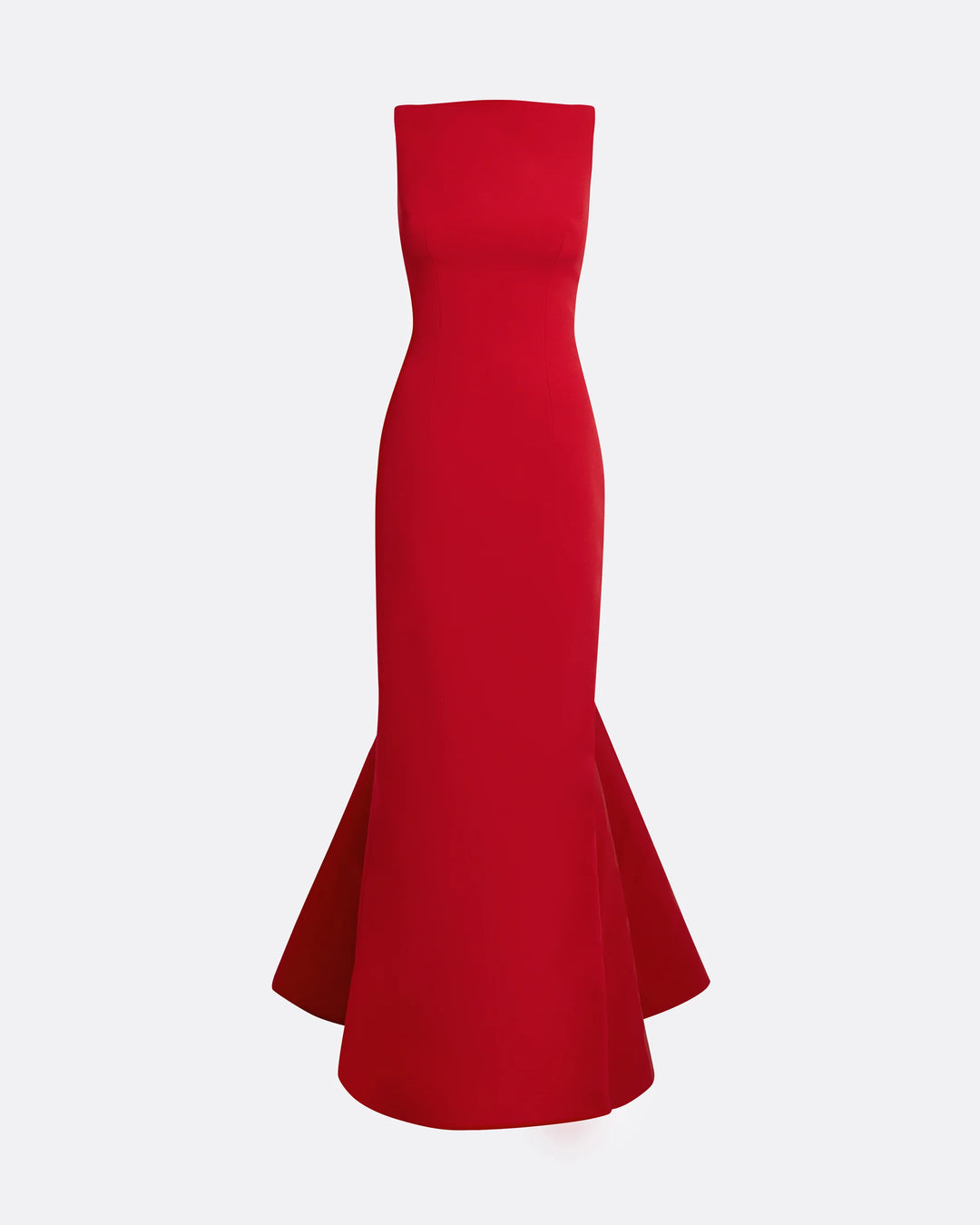 sleeveless mermaid gown with sculpted bateau neckline – LAVENA