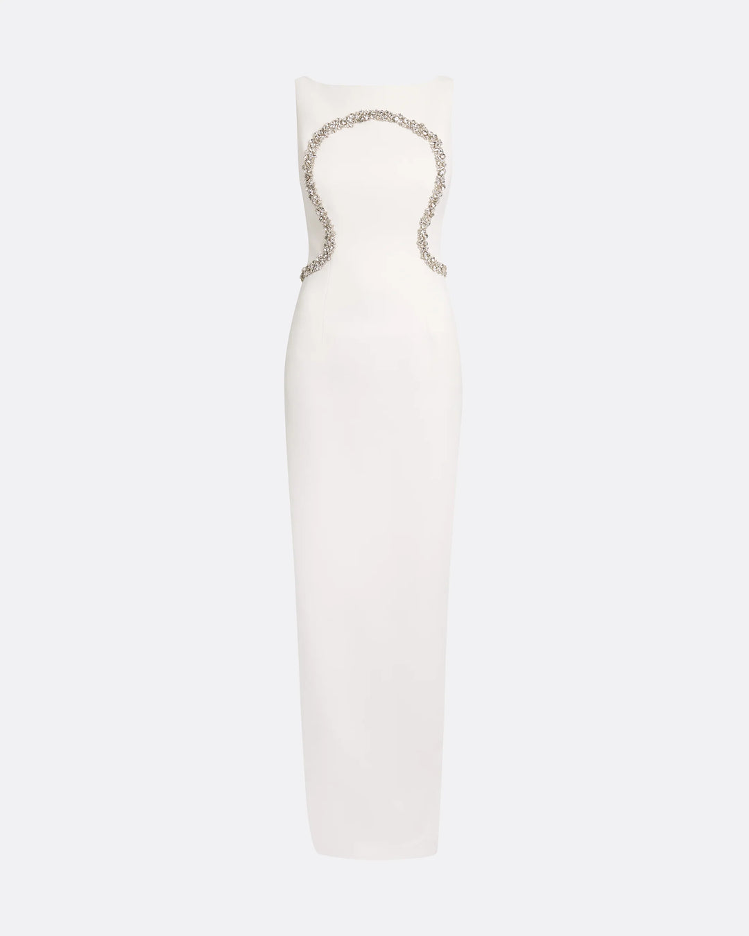 sleeveless column gown with crystal contour embroidery – SERENE