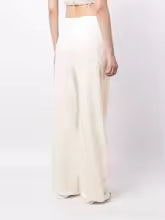 Geplooide top met uitlopende mouwen en maxi-rok set met tailleband – Rosiny 