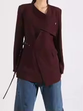 Plissiertes Oberteil mit ausgestellten Ärmeln und Maxirock-Set mit Taillengürtel – Rosiny 