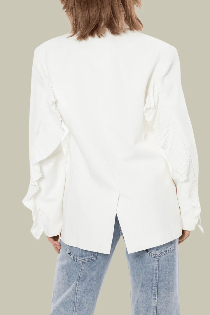 Ruffled patchwork blazer – SARAH