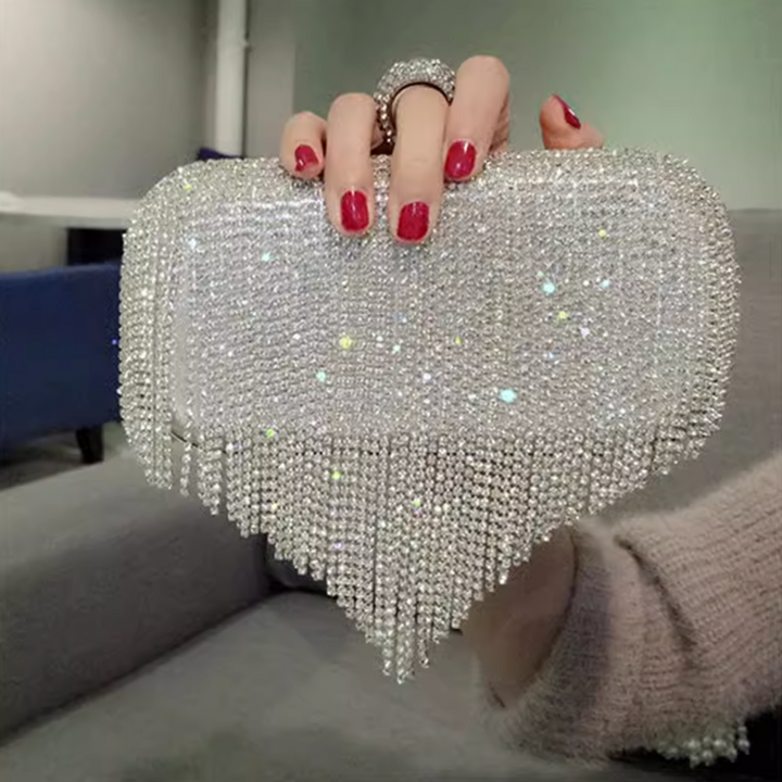 Crystal Cascade Evening Bag