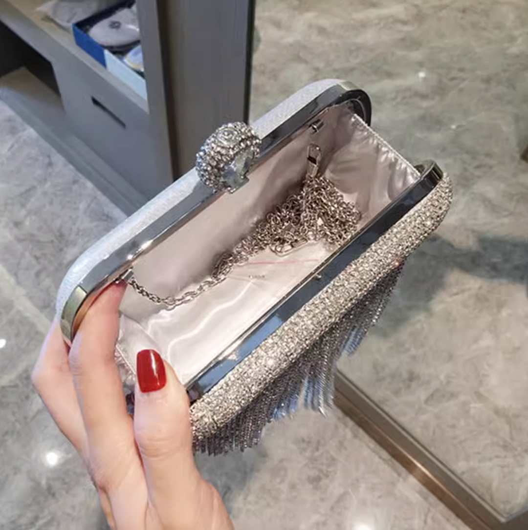 Crystal Cascade Evening Bag