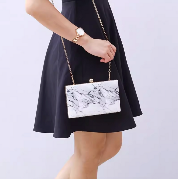 Marble Elegance Mini Bag