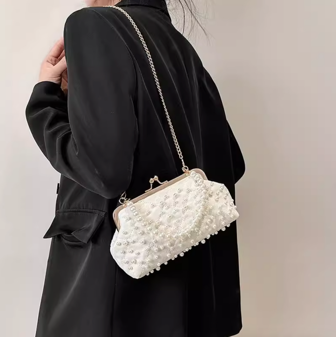 Pearl Adorned Clutch