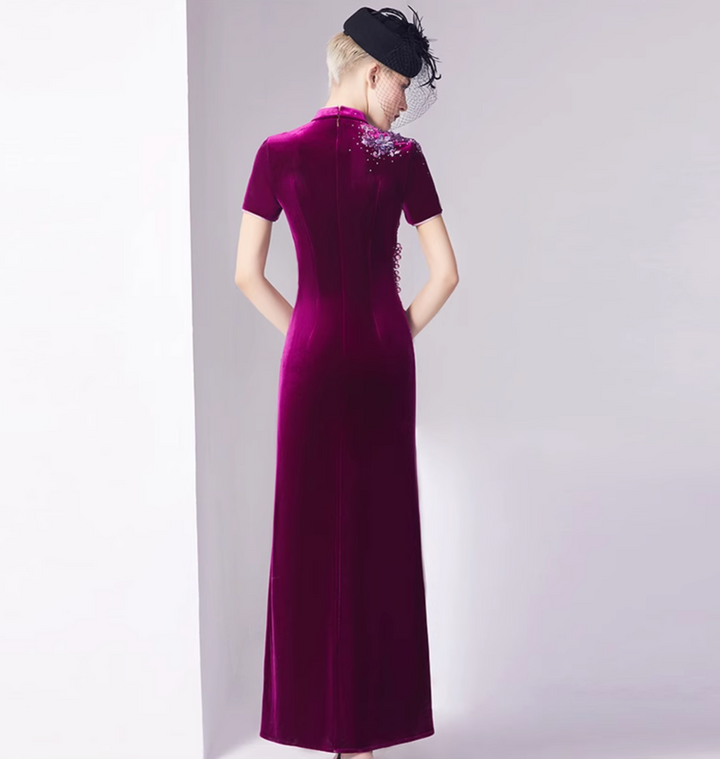 maßgeschneiderter Schlaganzug mit Satin-Puffärmeln – VALENCIA 