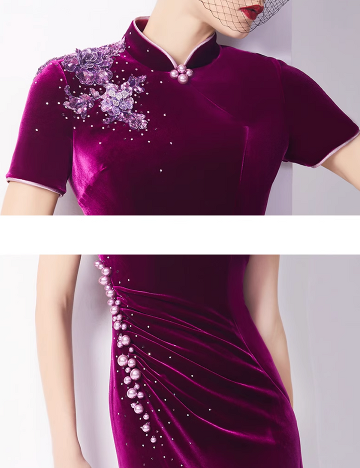 maßgeschneiderter Schlaganzug mit Satin-Puffärmeln – VALENCIA 