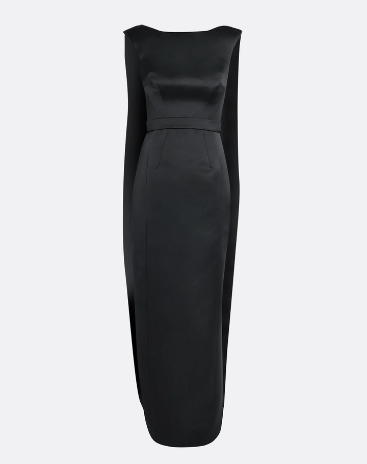 sleeveless column gown with structured shoulders – VALENTINA