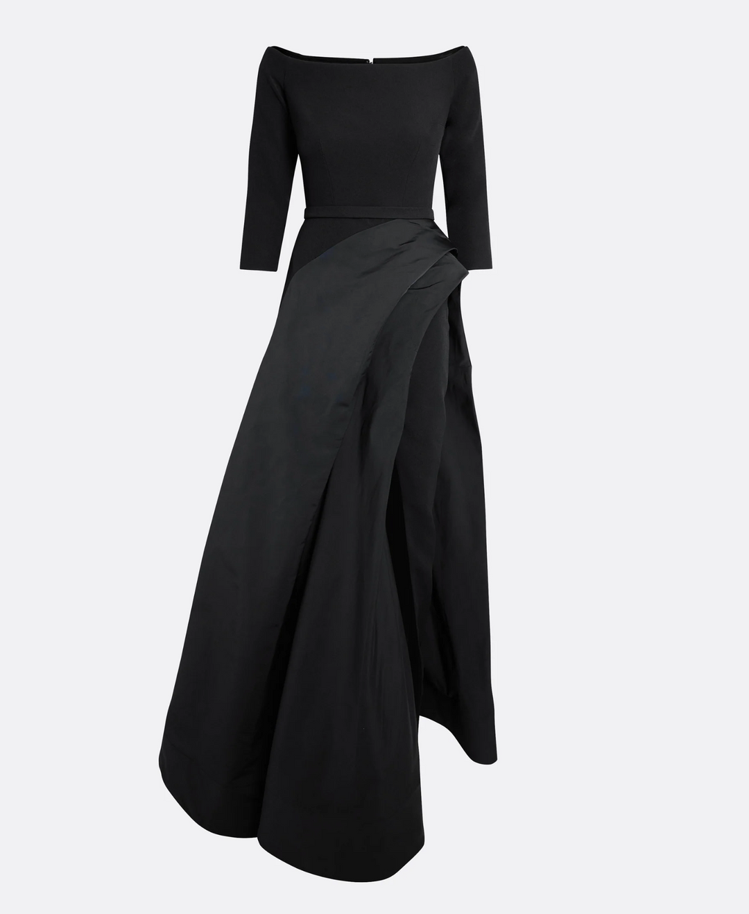 off-shoulder gown with draped slit skirt – NOLEIN