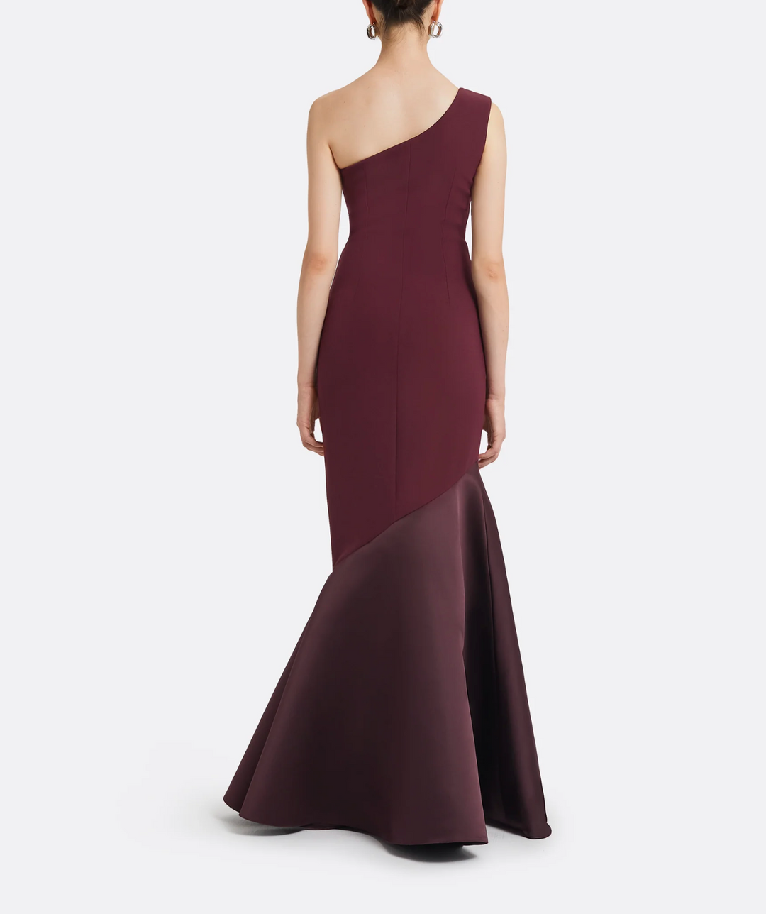 one-shoulder mermaid gown – MERLOT