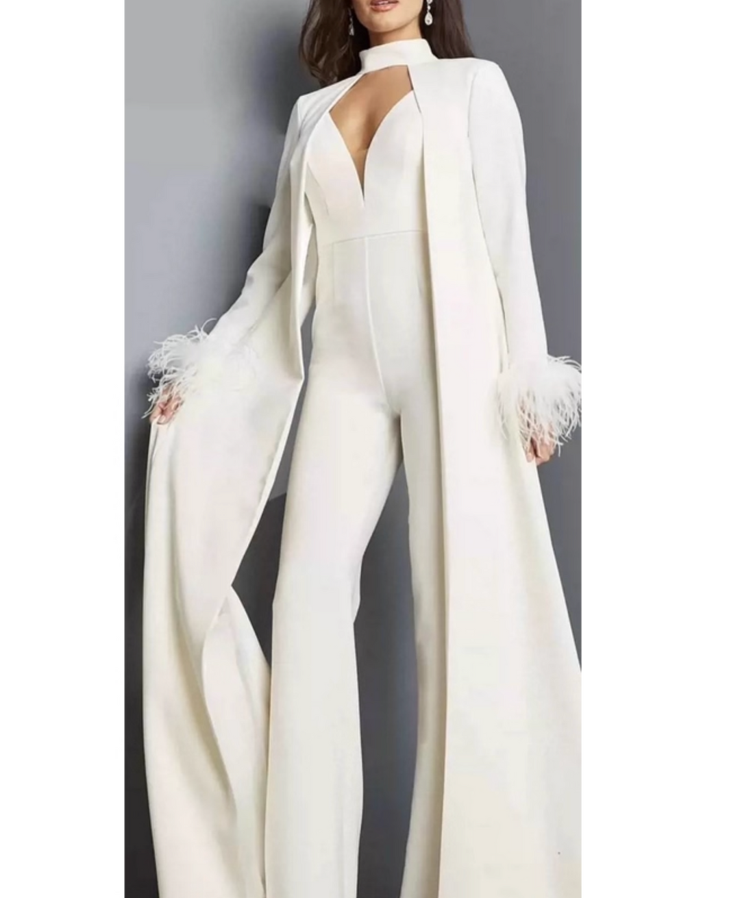 Haut à manches évasées plissées et ensemble jupe longue avec ceinture à la taille – Rosiny 